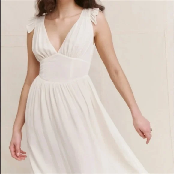 Reformation Daylight Dress in Ivory Bridal NWT 6